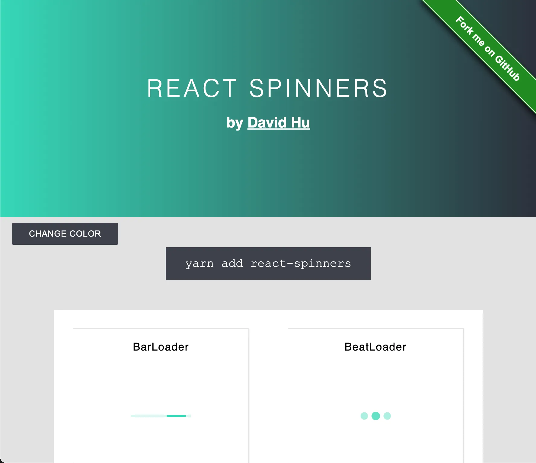 React spinners