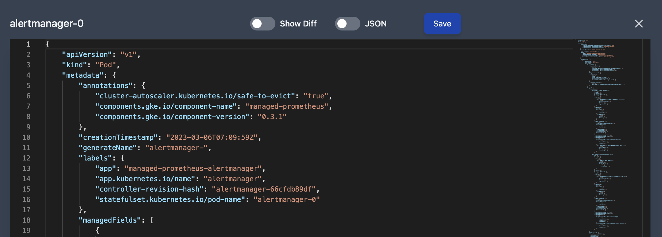Resource Editor JSON