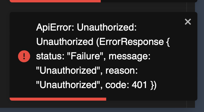 Notification Failure